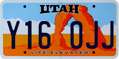 UT license plate Y160JJ
