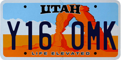 UT license plate Y160MK