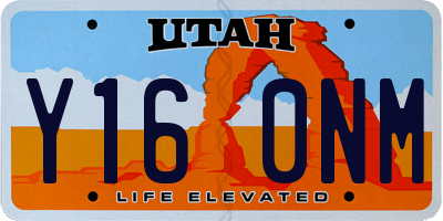 UT license plate Y160NM