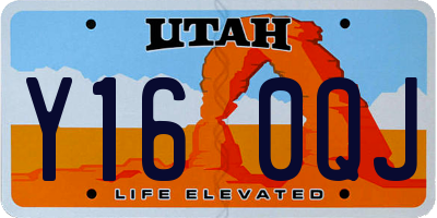 UT license plate Y160QJ