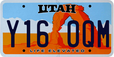 UT license plate Y160QM