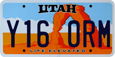 UT license plate Y160RM