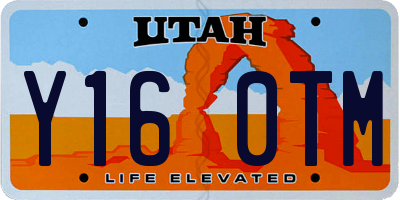 UT license plate Y160TM