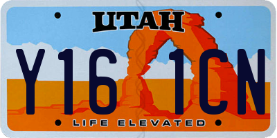 UT license plate Y161CN
