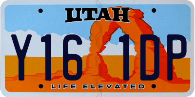 UT license plate Y161DP