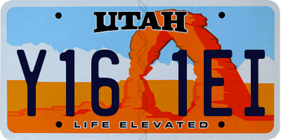 UT license plate Y161EI