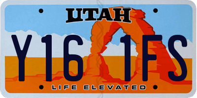 UT license plate Y161FS