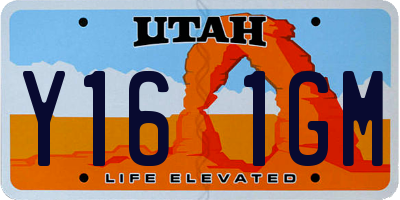 UT license plate Y161GM