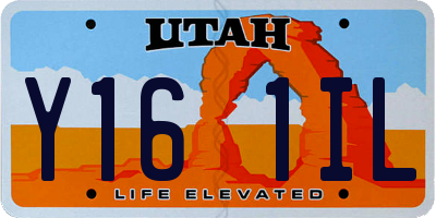 UT license plate Y161IL