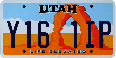 UT license plate Y161IP