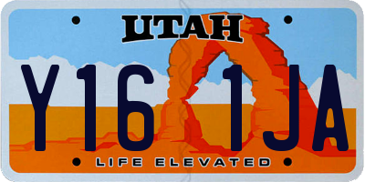 UT license plate Y161JA