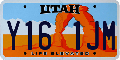 UT license plate Y161JM