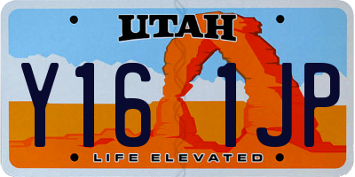 UT license plate Y161JP