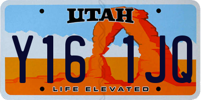 UT license plate Y161JQ