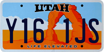 UT license plate Y161JS