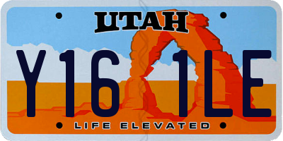 UT license plate Y161LE