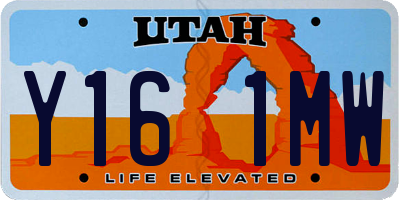 UT license plate Y161MW