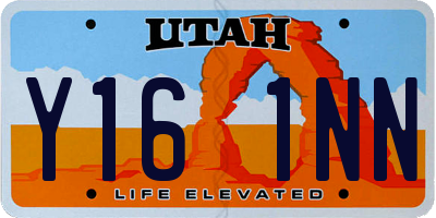 UT license plate Y161NN