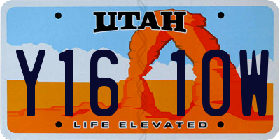 UT license plate Y161OW