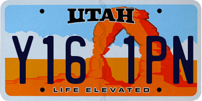 UT license plate Y161PN
