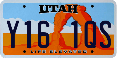 UT license plate Y161QS