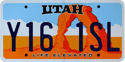 UT license plate Y161SL