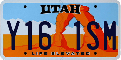 UT license plate Y161SM