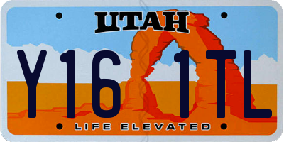 UT license plate Y161TL