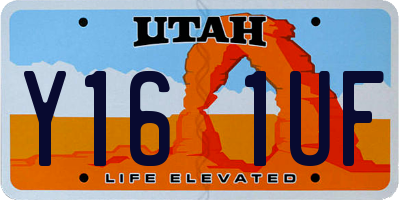 UT license plate Y161UF