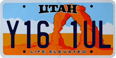 UT license plate Y161UL