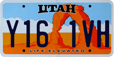 UT license plate Y161VH