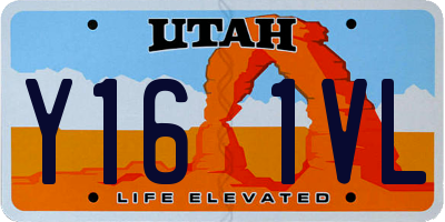 UT license plate Y161VL