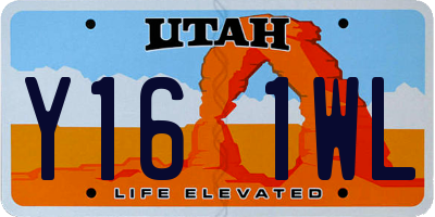 UT license plate Y161WL