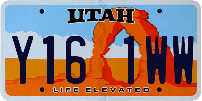 UT license plate Y161WW