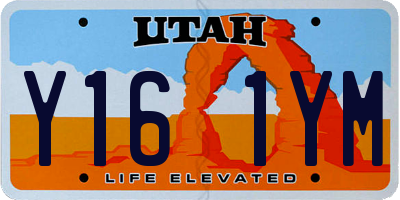 UT license plate Y161YM