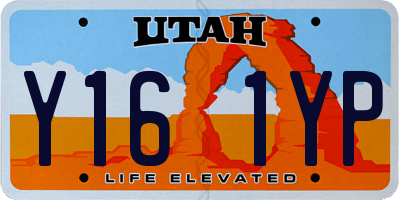 UT license plate Y161YP