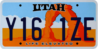 UT license plate Y161ZE