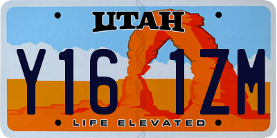 UT license plate Y161ZM