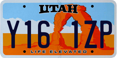 UT license plate Y161ZP