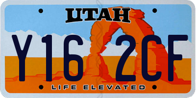 UT license plate Y162CF