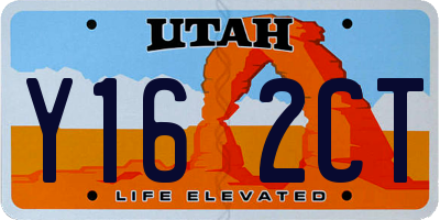 UT license plate Y162CT