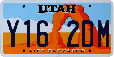 UT license plate Y162DM