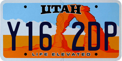 UT license plate Y162DP