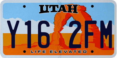 UT license plate Y162FM