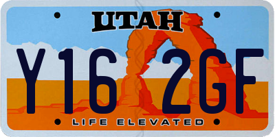 UT license plate Y162GF