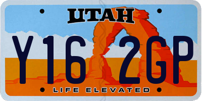 UT license plate Y162GP