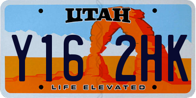 UT license plate Y162HK