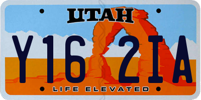 UT license plate Y162IA