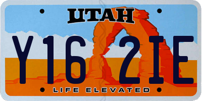 UT license plate Y162IE