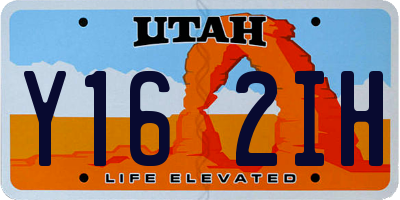 UT license plate Y162IH